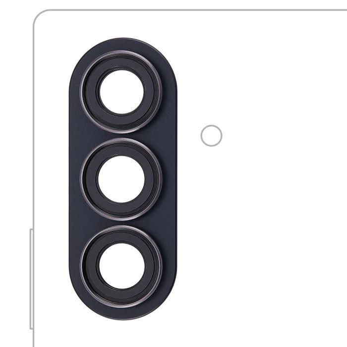 Rückkamera-Linse mit Rahmen Ring für Samsung Galaxy Z Fold 7 (F966) (Jet Black)