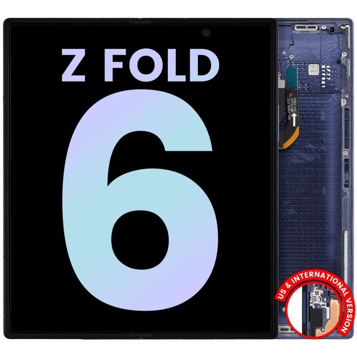 Innen OLED Display mit Rahmen für Galaxy Z Fold 6 5G (Service Pack) (Navy)