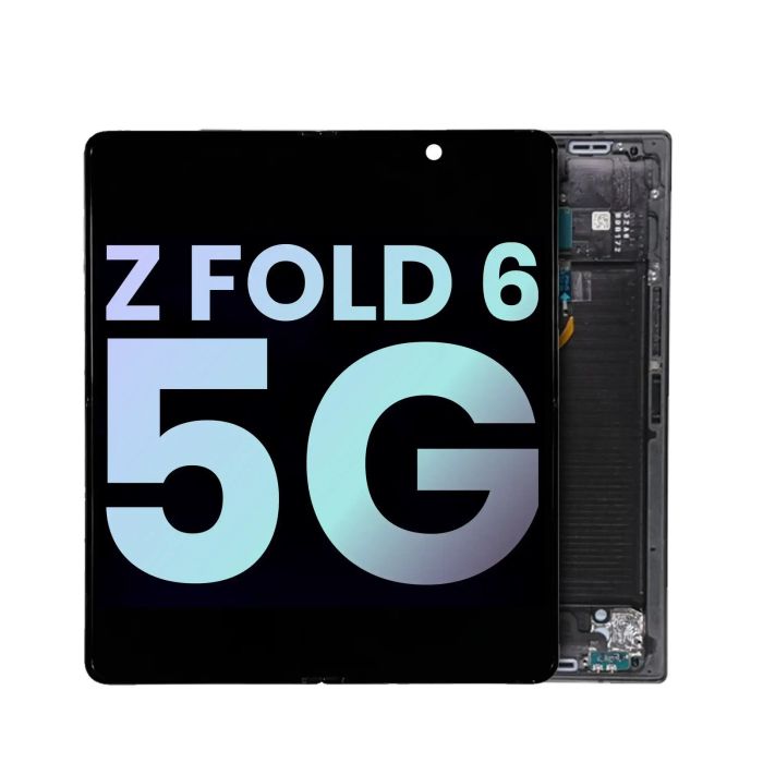 Innen OLED Display mit Rahmen für Galaxy Z Fold 6 5G (Service Pack) (Schwarz)