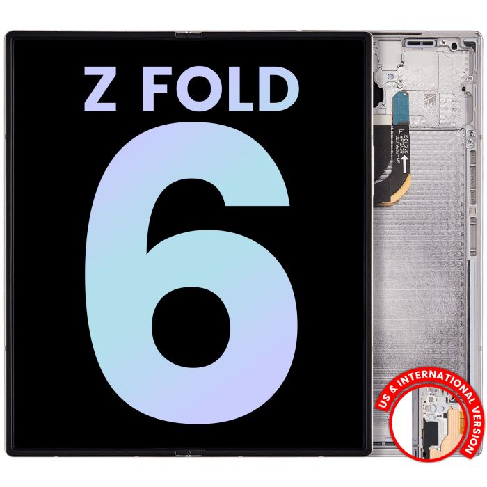 Innen OLED Display mit Rahmen für Galaxy Z Fold 6 5G (Service Pack)