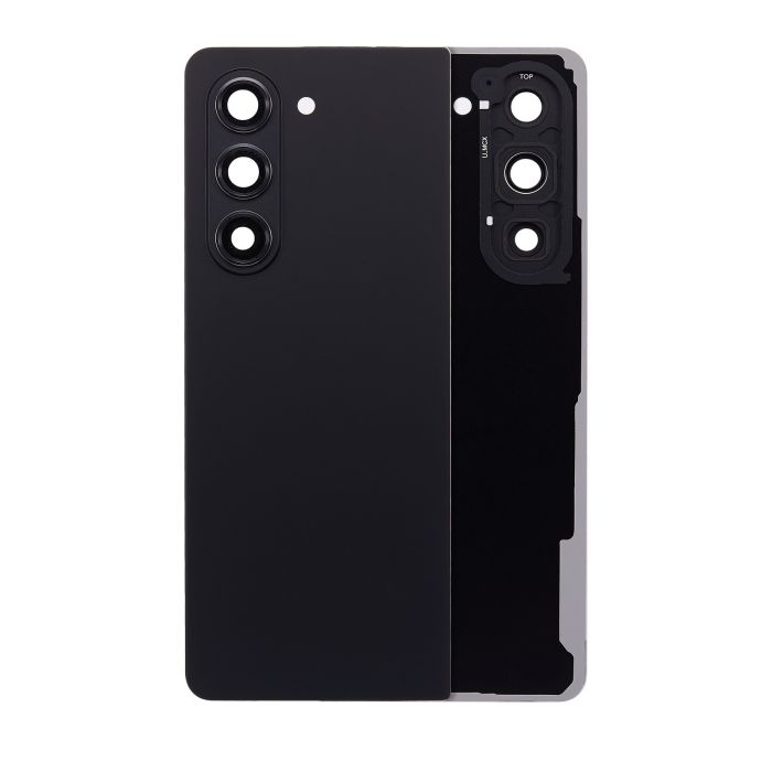 Rückglas mit Kameralinse für Samsung Galaxy Z Fold 5 (Service Pack) (Schwarz)