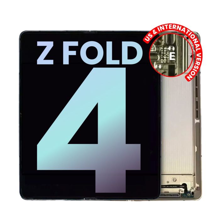 Innen OLED Display mit Rahmen für Galaxy Z Fold 4 5G (Service Pack) (Beige)