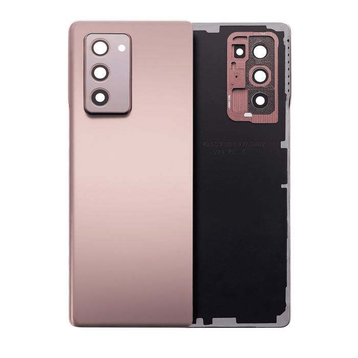 Rückglas mit Kameralinse für Galaxy Z Fold 2 5G (Premium) (Mystic Bronze)