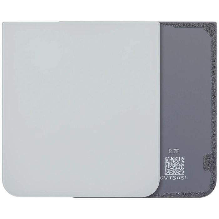 Bottom Rückglas für Galaxy Z Flip 7 FE 5G (F761) (ohne Logo) (Weiß)
