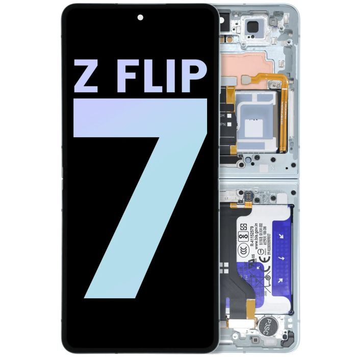 Innen OLED Display mit Rahmen für Galaxy Z Flip 7 5G (Service Pack) (Mint)