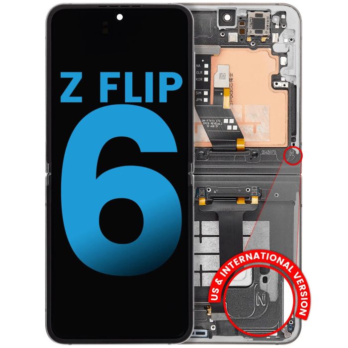 Innen OLED Display mit Rahmen für Galaxy Z Flip 6 5G (F741)