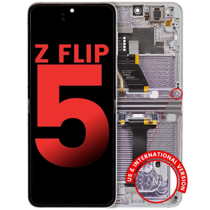 Innen OLED Display mit Rahmen für Galaxy Z Flip 5 5G (US & International)