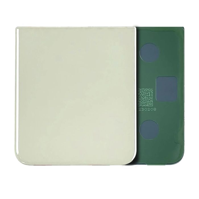 Bottom Rückglas für Samsung Galaxy Z Flip 5 (Service Pack) (Gelb)
