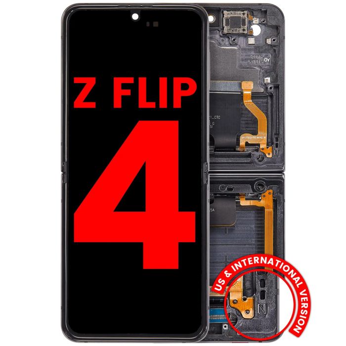 Innen OLED Display mit Rahmen für Galaxy Z Flip 4 5G (Aftermarket Plus)