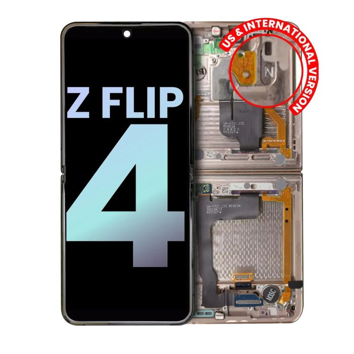 Innen OLED Display mit Rahmen für Galaxy Z Flip 4 5G (US & International)