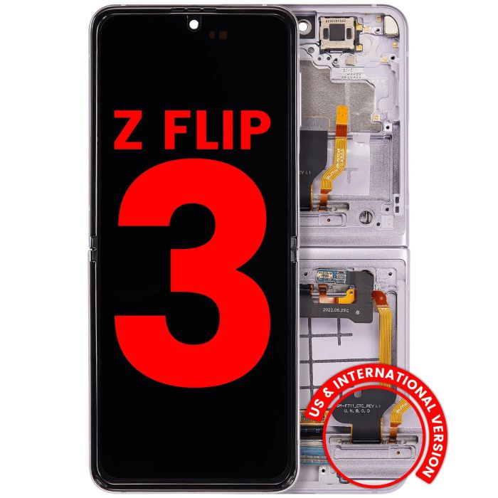 Innen OLED Display mit Rahmen für Galaxy Z Flip 3 5G (US & International)