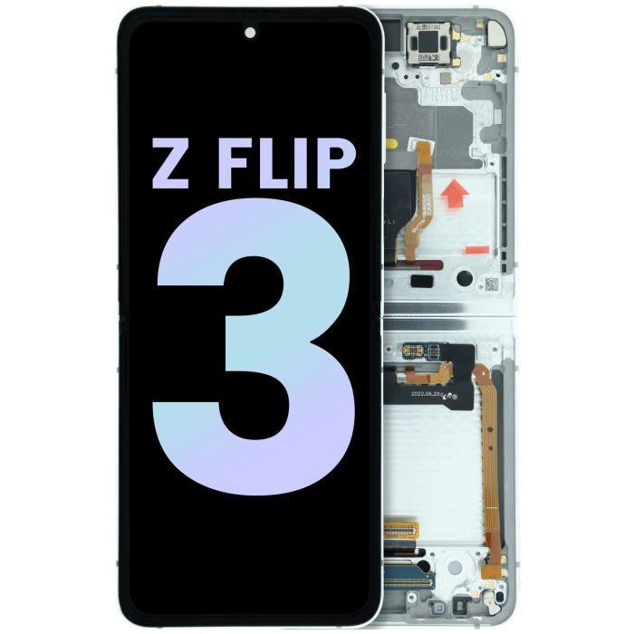 Innen OLED Display mit Rahmen für Galaxy Z Flip 3 5G (F711) (Service Pack)