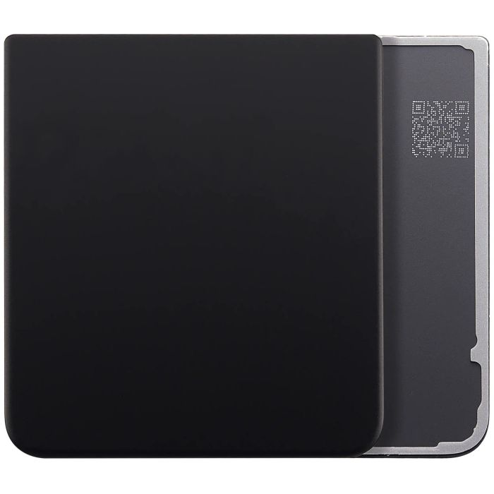 Bottom Rückglas für Galaxy Z Flip 3 5G (Aftermarket Plus) (Phantom Black)