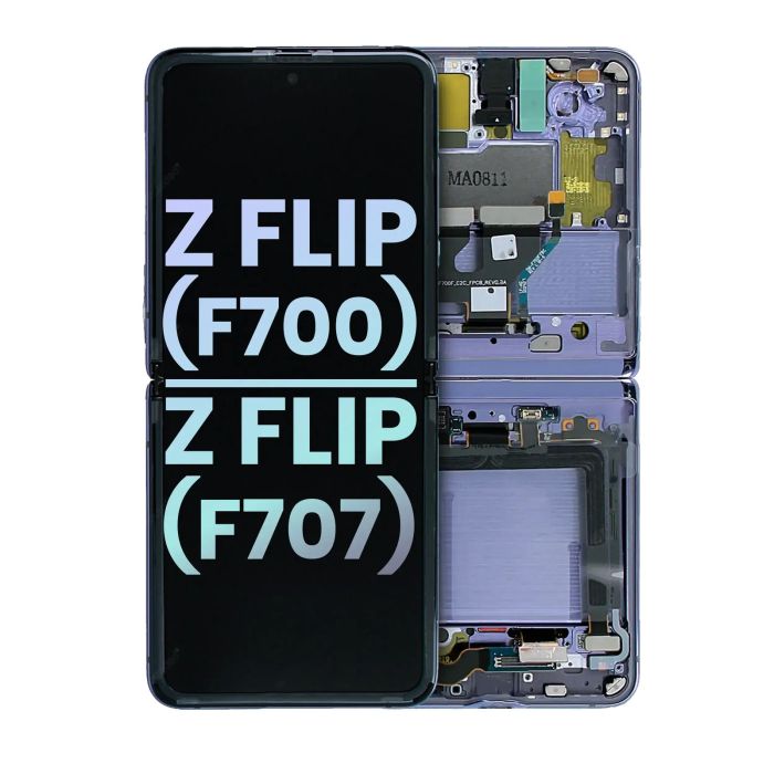 Innen OLED Display mit Rahmen für Galaxy Z Flip 4G (F700) (F707) (Service Pack)