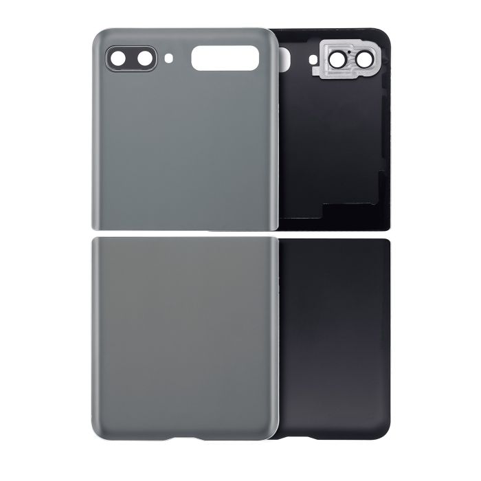 Rückglas mit Kameralinse für Galaxy Z Flip 5G (F707) (Mystic Gray)