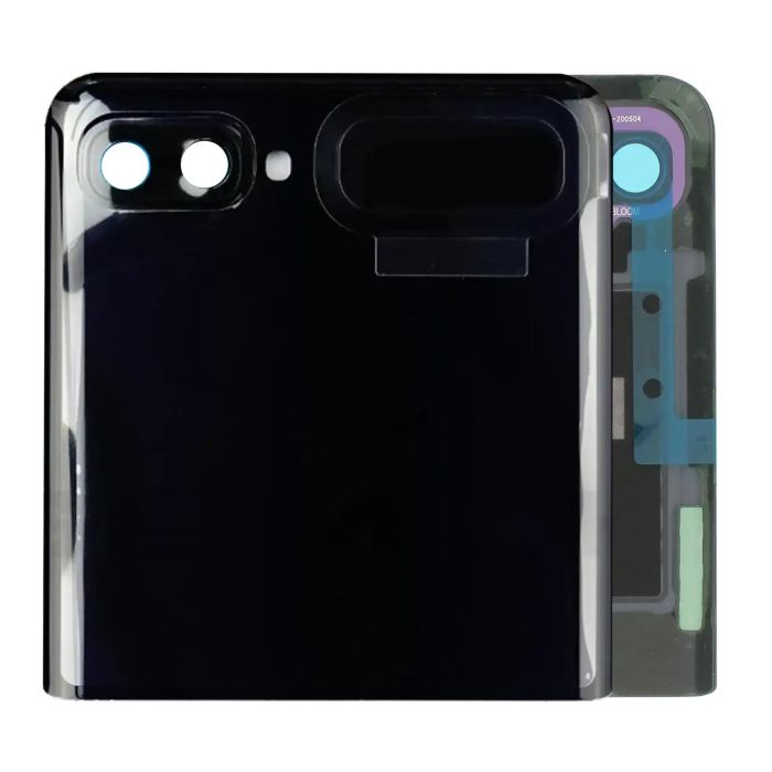 Außen OLED Display mit Rahmen für Galaxy Z Flip 4G (Service Pack) (Mirror Black)