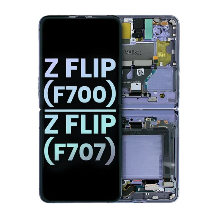 Innen OLED Display mit Rahmen für Galaxy Z Flip 4G (F700) (Service Pack)
