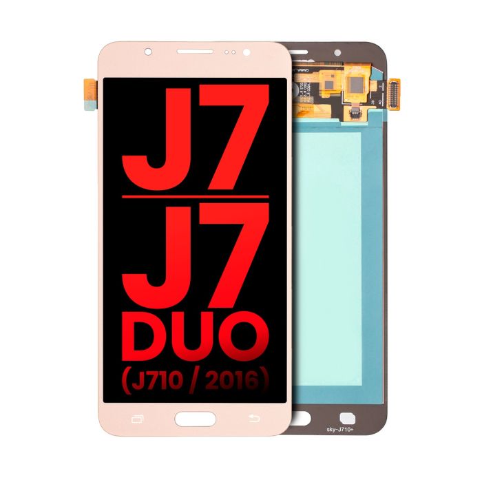 OLED Display ohne Rahmen für Galaxy J7/ J7 Duo (J710/ 2016) (Gold)