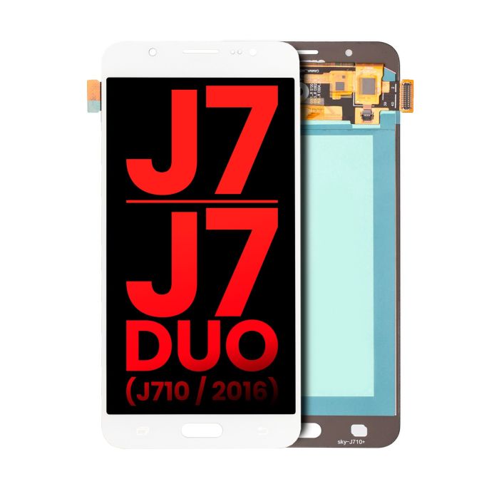 OLED Display ohne Rahmen für Galaxy J7/ J7 Duo (J710/ 2016) (Weiß)