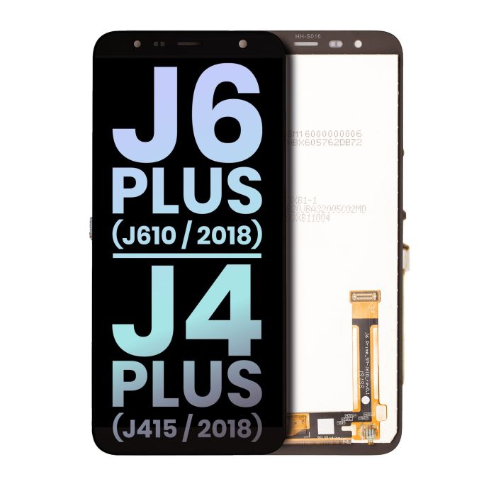 LCD Display ohne Rahmen für Galaxy J6 Plus (J415/ 2018) (Service Pack) (Schwarz)