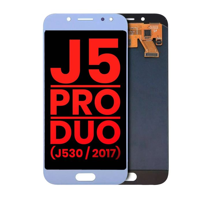 OLED Display ohne Rahmen für Galaxy J5/ Pro/ Duo (J530/ 2017) (Blue/ Silver)