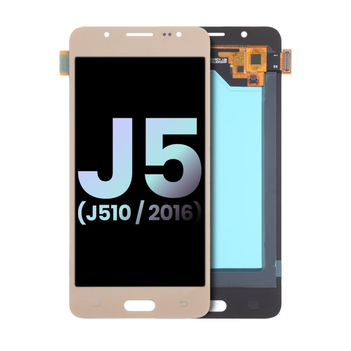 LCD Display ohne Rahmen für Galaxy J5 Duos (J510/ 2016) (Service Pack) (Gold)