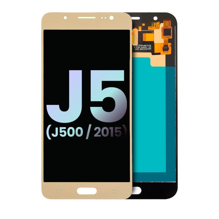 LCD Display ohne Rahmen für Galaxy J5 (J500/ 2015) (Gold) (Service Pack)