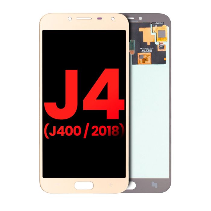 OLED Display ohne Rahmen für Galaxy J4 (J400/ 2018) (Aftermarket Plus) (Gold)