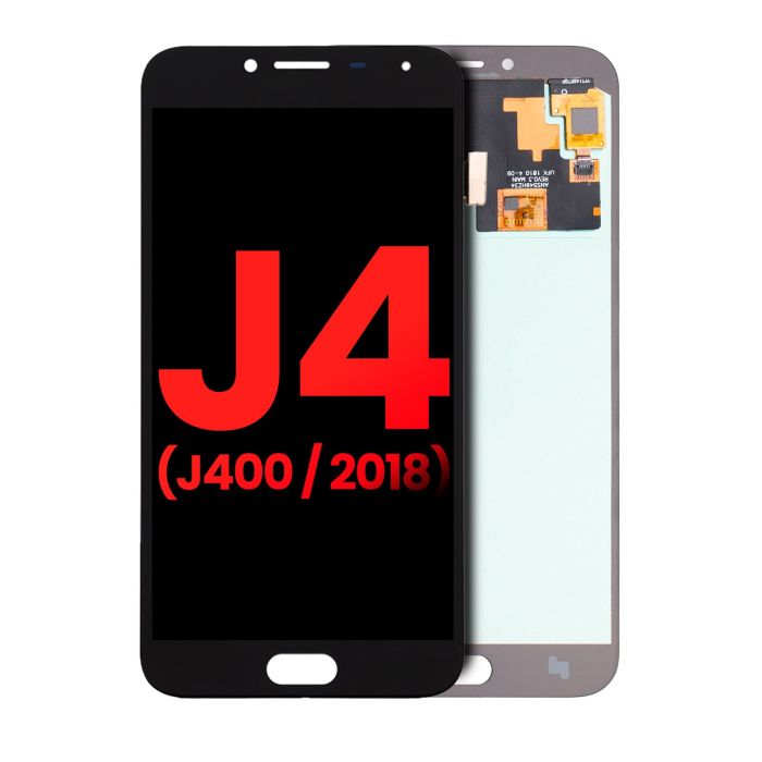OLED Display ohne Rahmen für Galaxy J4 (J400/ 2018) (Aftermarket Plus) (Schwarz)