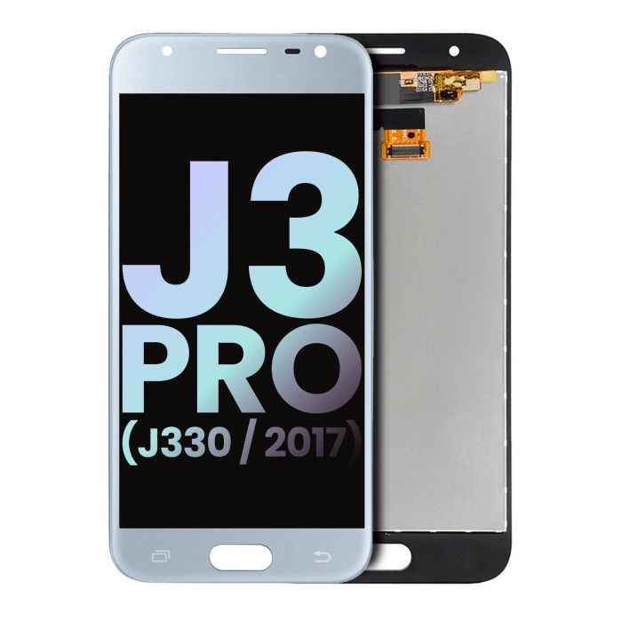 LCD Display ohne Rahmen für Galaxy J3 Pro (J330/ 2017) (Silber) (Service Pack)