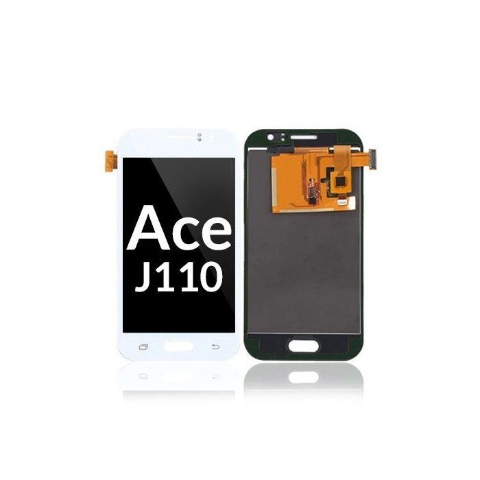 LCD Display Einheit ohne Rahmen für Samsung Galaxy J1 Ace (J110/ 2016) (Weiß)