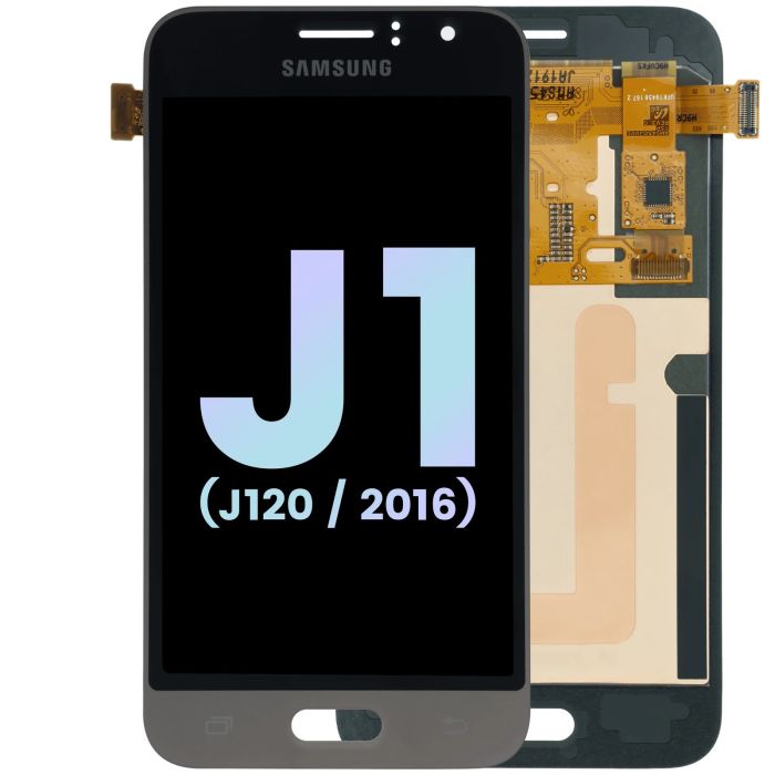 OLED Display ohne Rahmen für Galaxy J1 (J120) (Service Pack) (Gold)