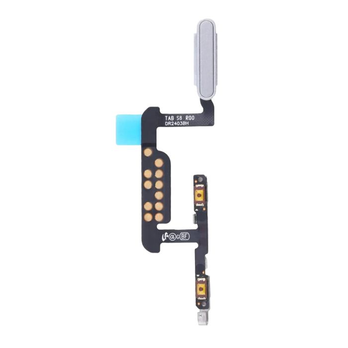Fingerabdruck Sensor Kabel mit Flex für Galaxy Tab S8 (X700/ X706) (Silber)