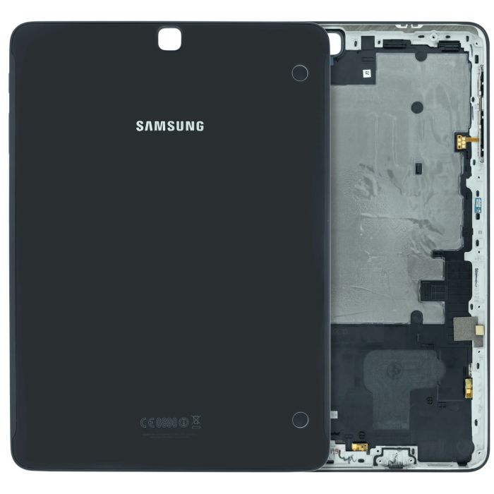 Rückseite Abdeckung für Galaxy Tab S2 9.7" (2015) (Service Pack) (Schwarz)