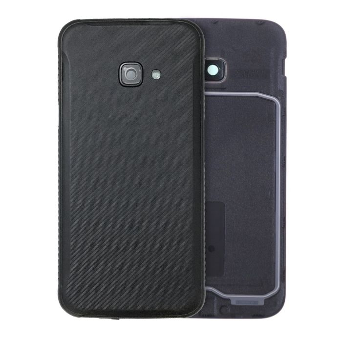 Rückglas mit Kameralinse für Samsung Galaxy Xcover 4 (Service Pack) (Schwarz)