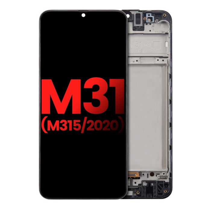OLED Display mit Rahmen für Galaxy M31 (M315/ 2020) (All Colors)