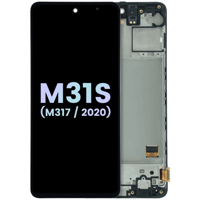 OLED Display mit Rahmen für Galaxy M31S (M317) (Service Pack) (All Colors)