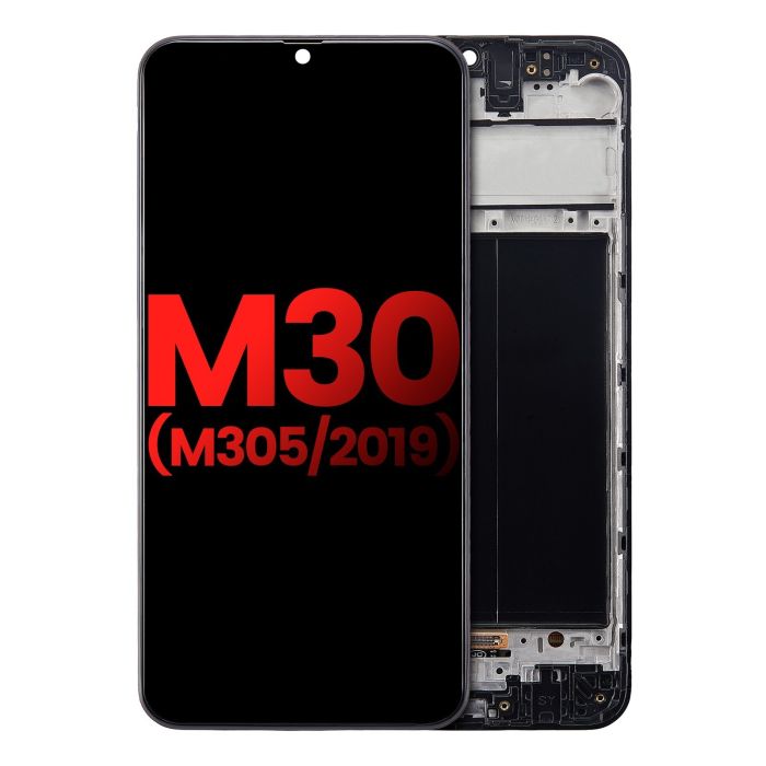 OLED Display mit Rahmen für Galaxy M30 (M305/ 2019) (All Colors)