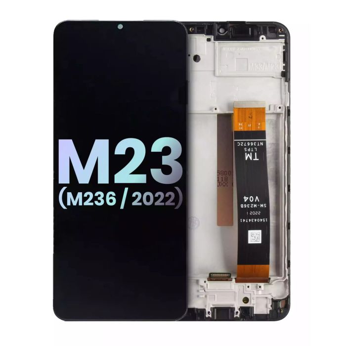 LCD Display mit Rahmen für Galaxy M23 (M236/ 2022) (Service Pack) (All Colors)