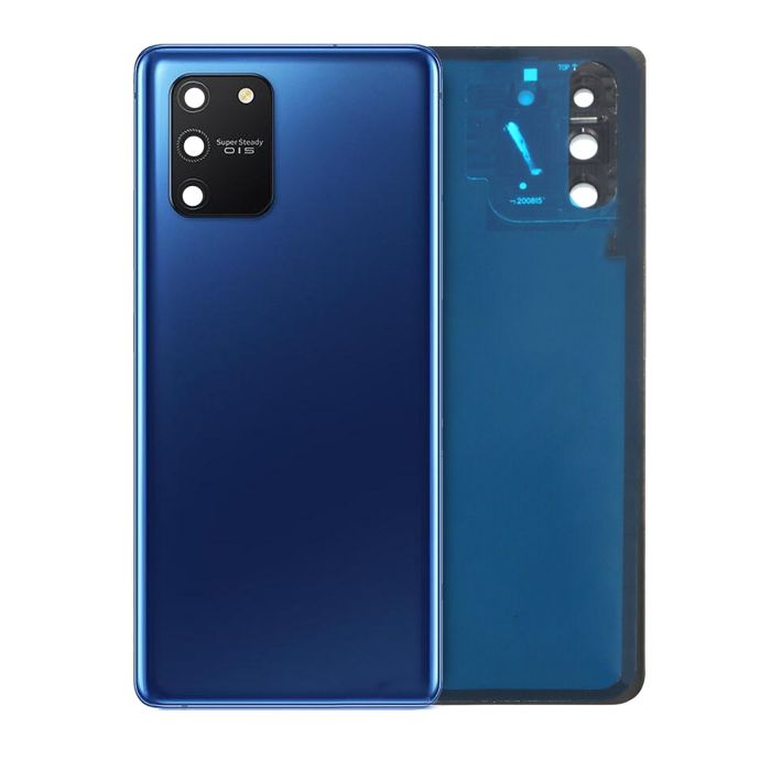 Rückglas mit Kameralinse für Samsung Galaxy S10 Lite (Service Pack) (Blau)