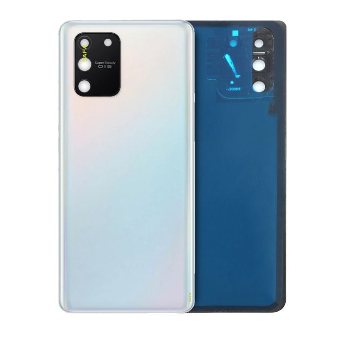 Rückglas mit Kameralinse für Samsung Galaxy S10 Lite (Service Pack) (Weiß)