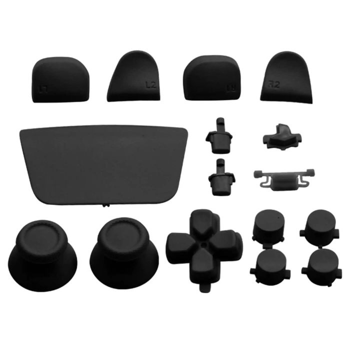 Controller Tasten Set für Sony PlayStation 5 (16-teiliges Set) (Midnight Black)