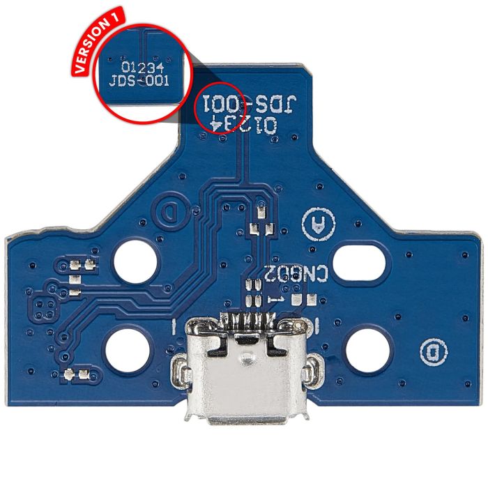 USB Ladebuchse Platine mit 14-Pin Flexkabel für Sony PlayStation 4 Controller