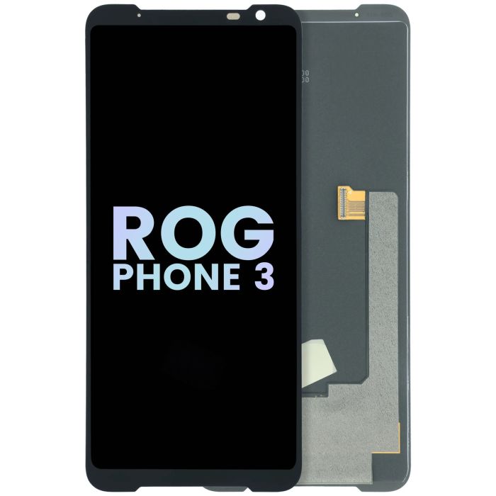 OLED Display Einheit ohne Rahmen für ASUS ROG Handy 3 (Original) (Schwarz)