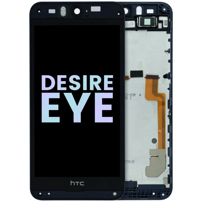 LCD Display Einheit mit Rahmen für HTC Desire EYE (Original) (Blau)