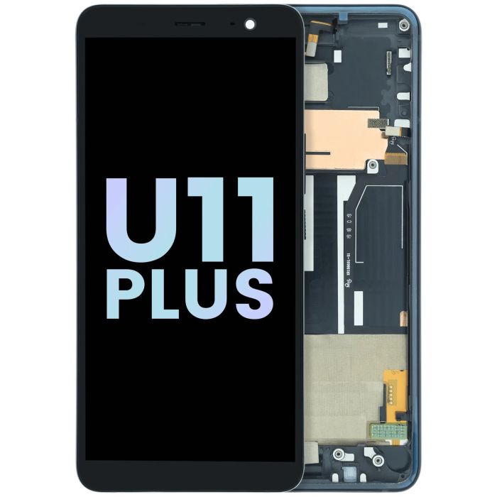 LCD Display Einheit mit Rahmen für HTC U11 Plus (Original) (Schwarz)