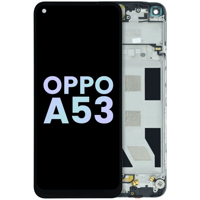 LCD Display Einheit mit Rahmen für Oppo A53 (2020) (Original) (alle Farben)