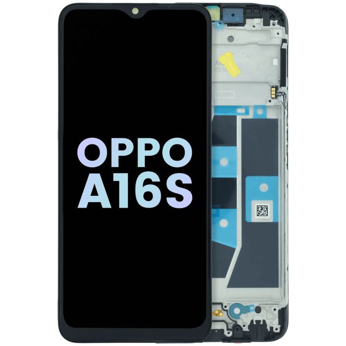 OLED Display Einheit mit Rahmen für OPPO A16s (Original) (alle Farben)