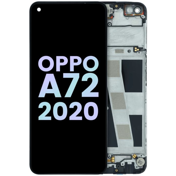 LCD Display Einheit mit Rahmen für Oppo A72 (2020) (Original) (alle Farben)