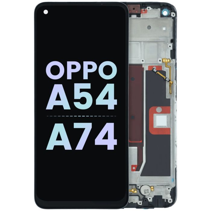 OLED Display Einheit mit Rahmen für OPPO A54 5G/A74 5G (Original) (alle Farben)
